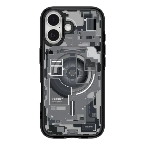 Spigen Ultra Hybrid Mag MagSafe - Case for iPhone 17 (Zero One Black)  