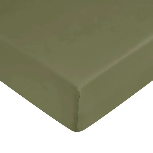 Fitted bottom sheet Decolores Liso Green Double