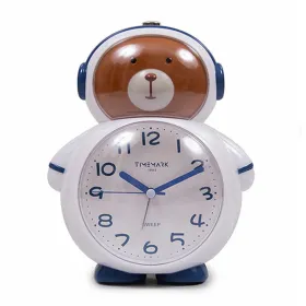 Analoginis žadintuvas Timemark Lokys Astronautas Spalvotas Plastmasinis