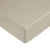 Fitted bottom sheet Decolores Liso Brown Double