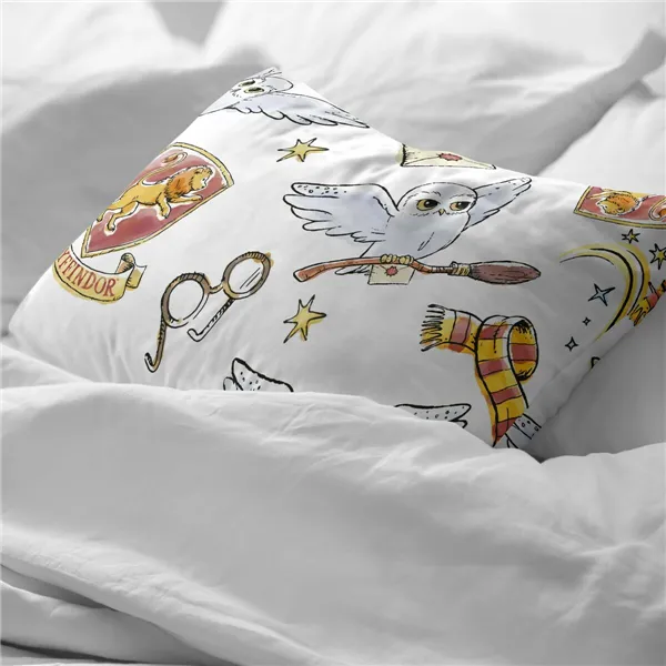 Pillowcase Harry Potter Hedwig Multicolour 175 Threads 65 x 65 cm