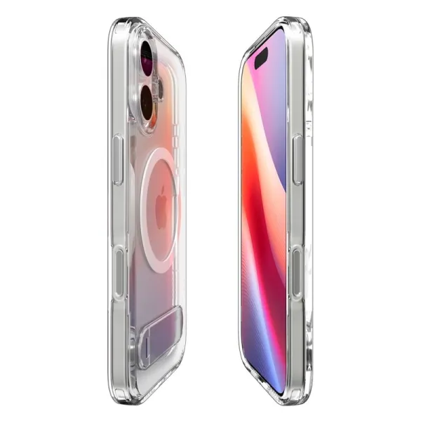 Spigen Ultra Hybrid S Mag MagSafe - Case for iPhone 17 (Clear/White)  