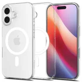 Spigen Liquid Crystal Mag MagSafe - Case for iPhone 17 (Clear/White)