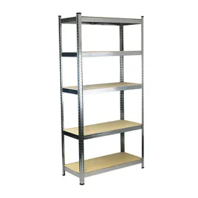Shelves Ferrestock 875 Kg 90 x 40 x 180 cm Grey Wood Galvanised Steel MDF Wood 5 Shelves