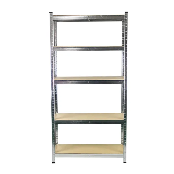 Plaukti Ferrestock 875 Kg 90 x 40 x 180 cm Pelēks Koks Cinkots tērauds Koks MDF 5 Planken