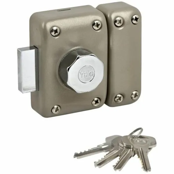 Iebūvējamā slēdzene Yale YV25BT-45/SC Tērauds Deuren Ø 23 mm
