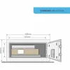 Seifs ar elektronisko slēdzeni Yale Melns 24 L 20 x 43 x 35 cm Nerūsējošais tērauds