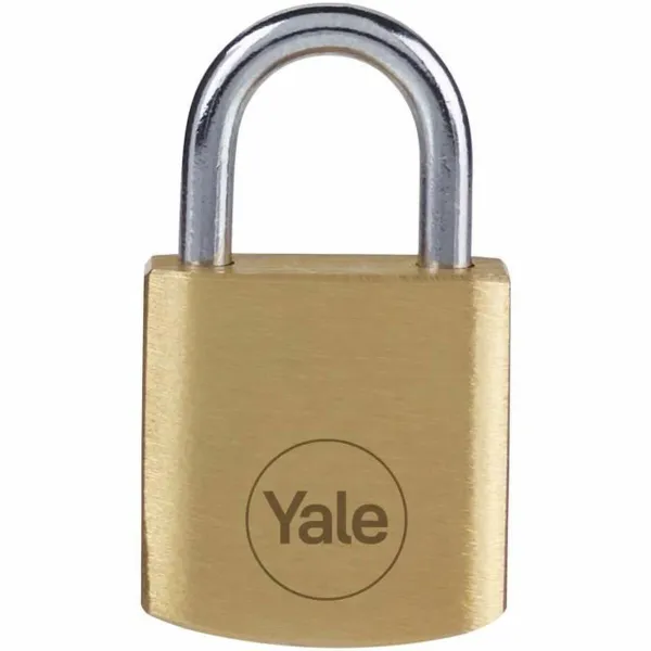 Piekaramā atslēga ar slēdzeni Yale Tērauds Taisnstūra Bronza (4 gb.)
