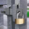Замок с ключом Yale Прямоугольный Позолоченный
