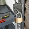 Замок с ключом Yale Прямоугольный Позолоченный