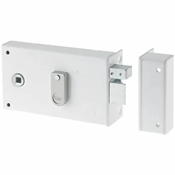 Bolt lock Yale YAH37D  19 x 5 x 14 cm 19,5 x 7 x 14 cm White Steel Doors