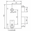 Bolt lock Yale YAV37G 12,5 x 7 x 18 White Steel Doors