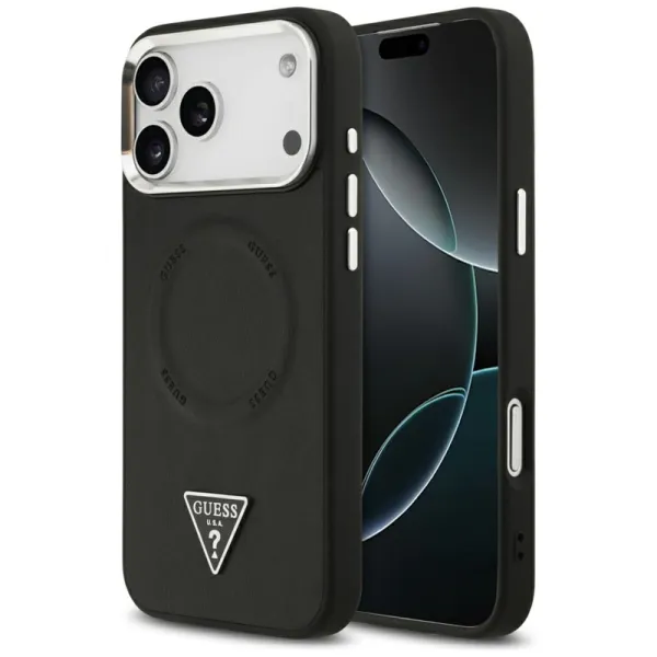 Guess Triangle Logo MagSafe - Case iPhone 17 Pro (Black)