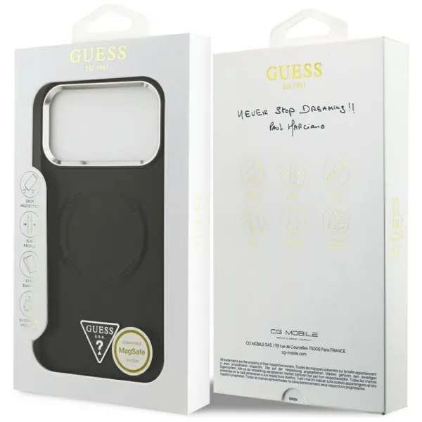 Guess Triangle Logo MagSafe - Case iPhone 17 Pro (Black)