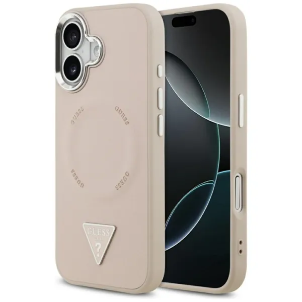 Guess Triangle Logo MagSafe - Case iPhone 17 (Pink)