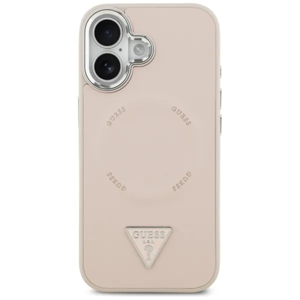Guess Triangle Logo MagSafe - Case iPhone 17 (Pink)