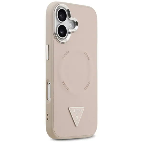 Guess Triangle Logo MagSafe - Case iPhone 17 (Pink)