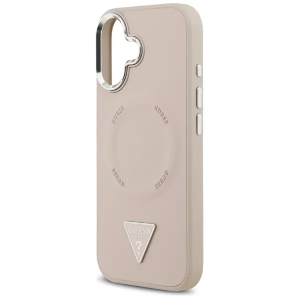 Guess Triangle Logo MagSafe - Case iPhone 17 (Pink)