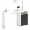 Письменный стол FMD JACKSON  Белый Чёрный 123 x 76,5 x 50 cm Деревянный