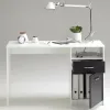Письменный стол FMD JACKSON  Белый Чёрный 123 x 76,5 x 50 cm Деревянный