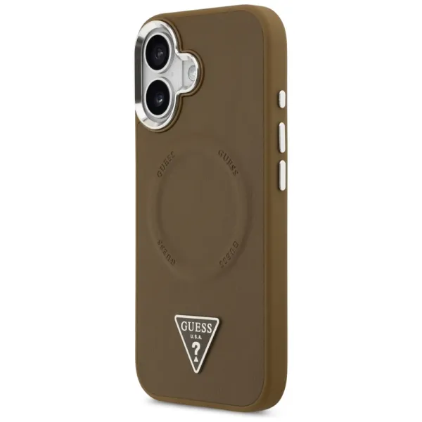 Guess Triangle Logo MagSafe - Case iPhone 17 (Brown)