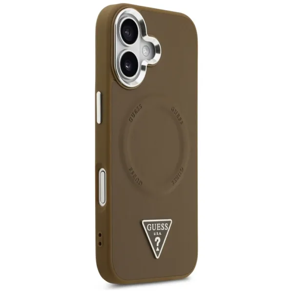 Guess Triangle Logo MagSafe - Case iPhone 17 (Brown)