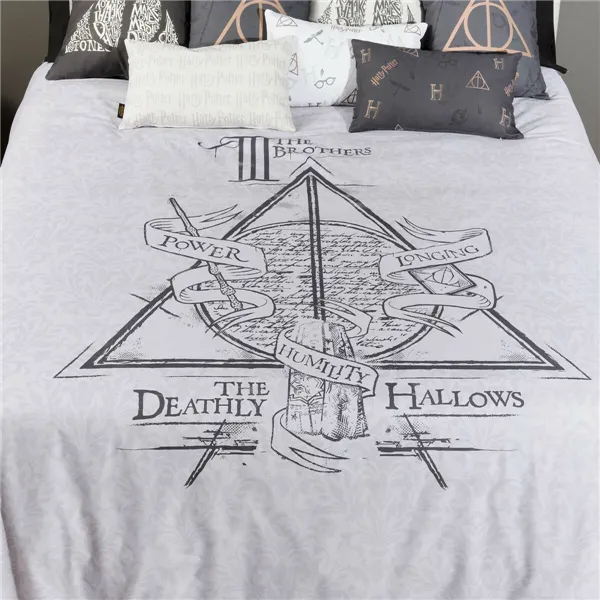 Nordic cover Harry Potter Deathly Hallows Multicolour 175 Threads 200 x 200 cm Small double