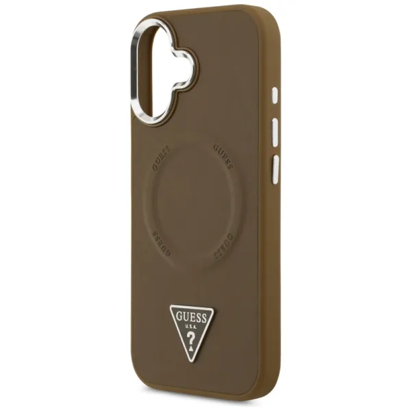 Guess Triangle Logo MagSafe - Case iPhone 17 (Brown)