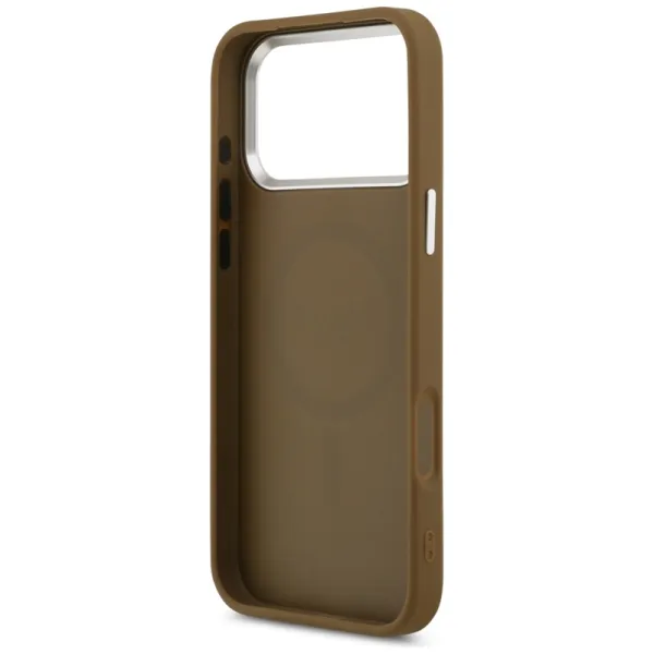 Guess Triangle Logo MagSafe - Case iPhone 17 Pro (Brown)