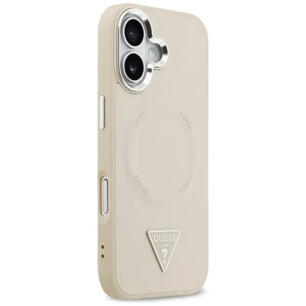 Guess Triangle Logo MagSafe - Case iPhone 17 (Beige)