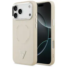 Guess Triangle Logo MagSafe - Case iPhone 17 Pro Max (Beige)