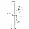 Dušikolonn Grohe Vitalio Start 110 Chrome Plastmass