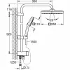 Dušikolonn Grohe Vitalio Comfort 250 ABS