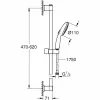 Dušikolonn Grohe Vitalio Start 110 Chrome Metall