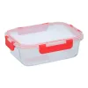Alpina - Glass food container with lid lunchbox 21x16x6 cm 1 L