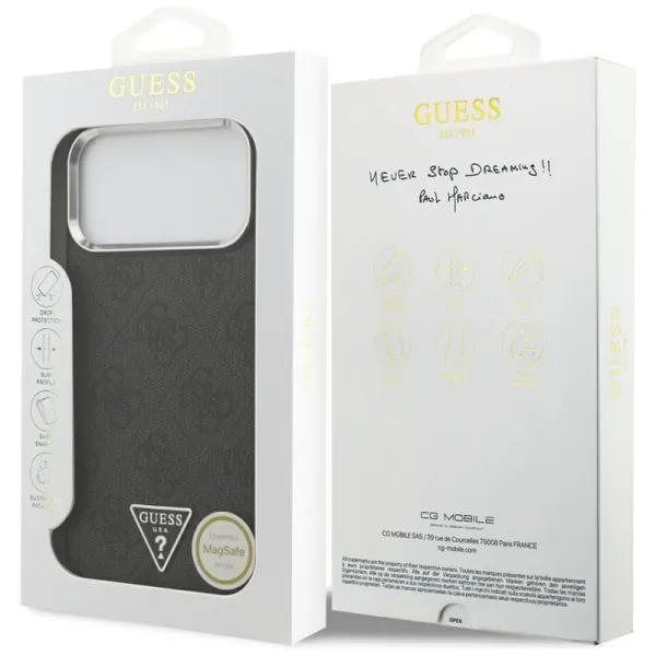 Guess 4G Triangle Logo MagSafe - Case iPhone 17 Pro Max (black)