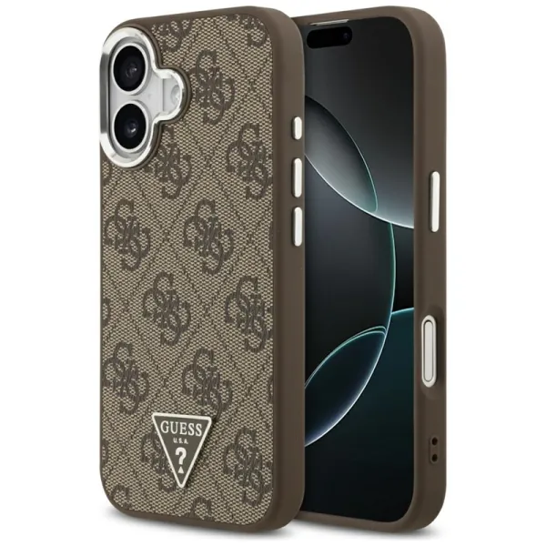Guess 4G Triangle Logo MagSafe - Case iPhone 17 (brown)
