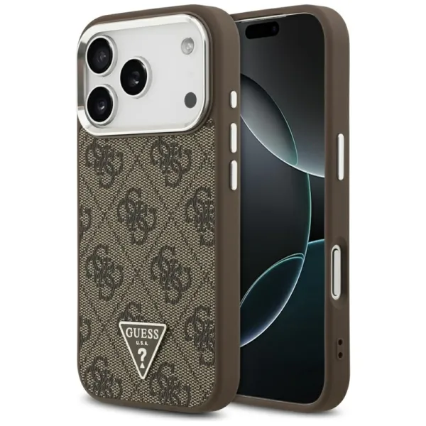 Guess 4G Triangle Logo MagSafe - Case iPhone 17 Pro (brown)