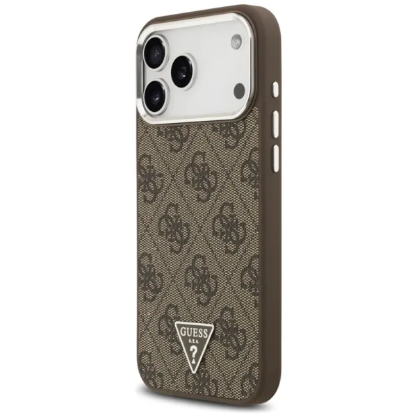 Guess 4G Triangle Logo MagSafe - Case iPhone 17 Pro Max (brown)