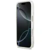 Guess IML Glitter Flowers Triangle MagSafe - Case iPhone 17 Pro Max (white)