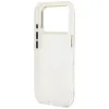 Guess IML Glitter Flowers Triangle MagSafe - Case iPhone 17 Pro Max (white)