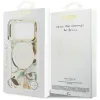 Guess IML Glitter Flowers Triangle MagSafe - Case iPhone 17 Pro Max (white)