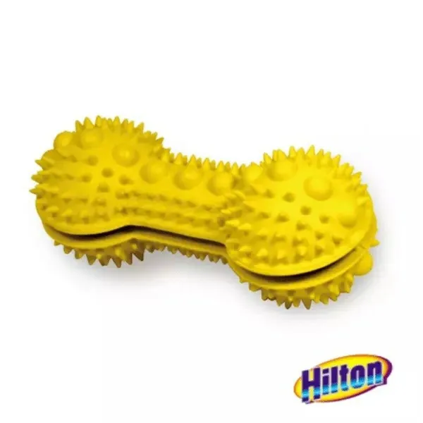 Dog toy Hilton Flax Rubber Yellow Natural rubber (1 Piece)