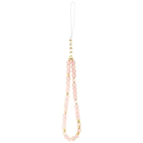 Guess IML Flowers Electro Pearl Strap MagSafe - Case iPhone 17 (pink)