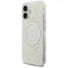 Guess IML Flowers Electro Pearl Strap MagSafe - Case iPhone 17 (white)