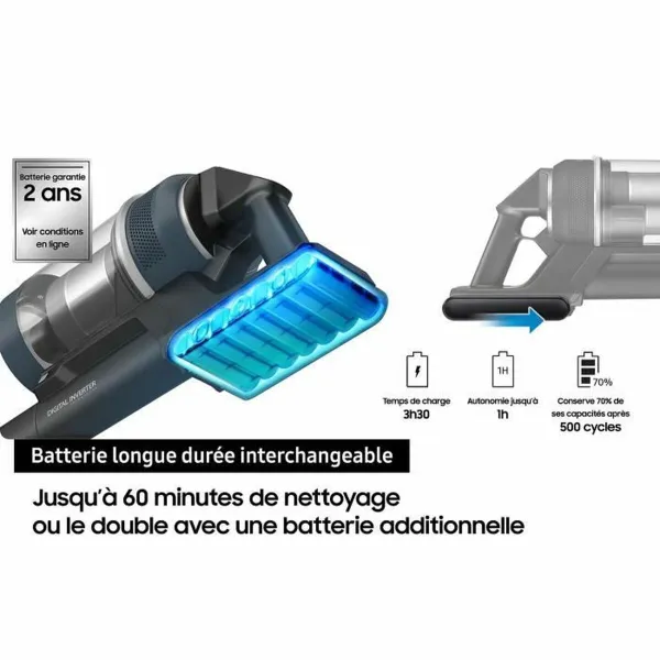 Bezvadu Putekļu Sūcējs Samsung Jet 85 Zils 550 W