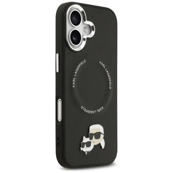 Karl Lagerfeld Karl & Choupette Pins MagSafe - Case for iPhone 17 (black)
