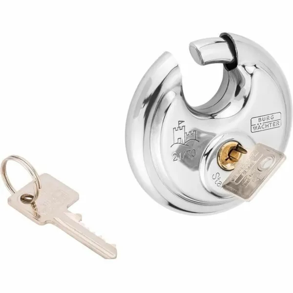 Замок с ключом Burg-Wachter 21 70 SB Нержавеющая сталь