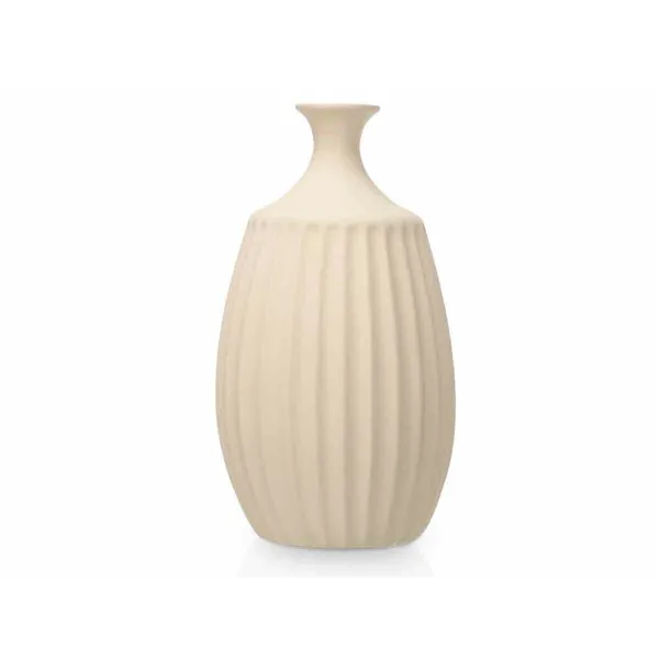 Vase Beige Ceramic 27 x 48 x 27 cm