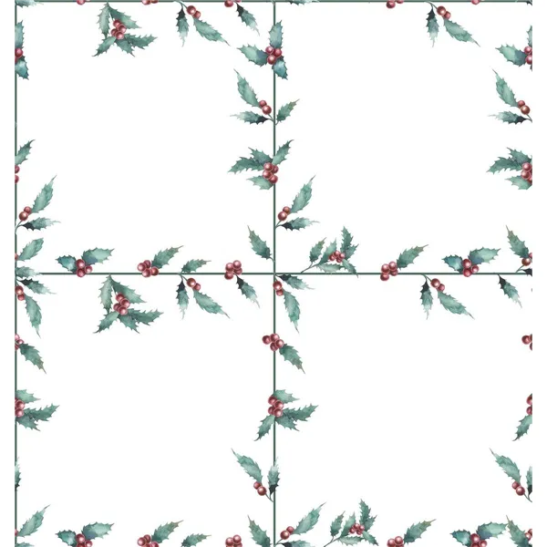 Table Runner Belum terciopelo White Christmas 1 Multicolour Christmas